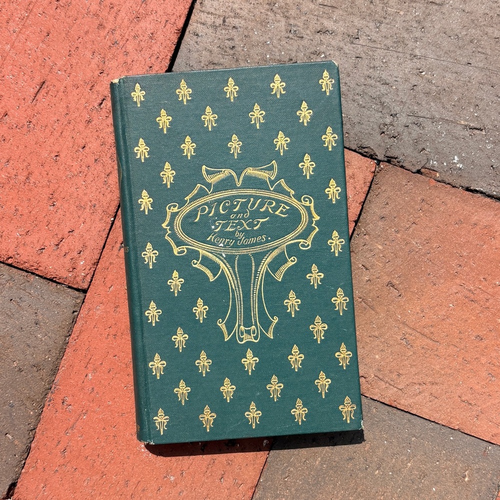 1893 Picture and Text Henry James Essays Book Illustration John Singer Sargent